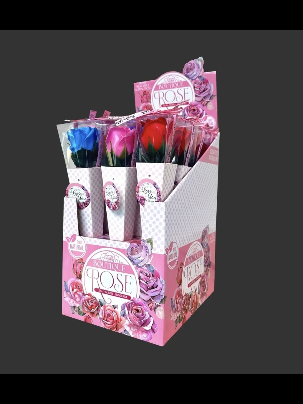 Wholesale Boutique Soap Rose Keepsake - 12 Pieces Per Display